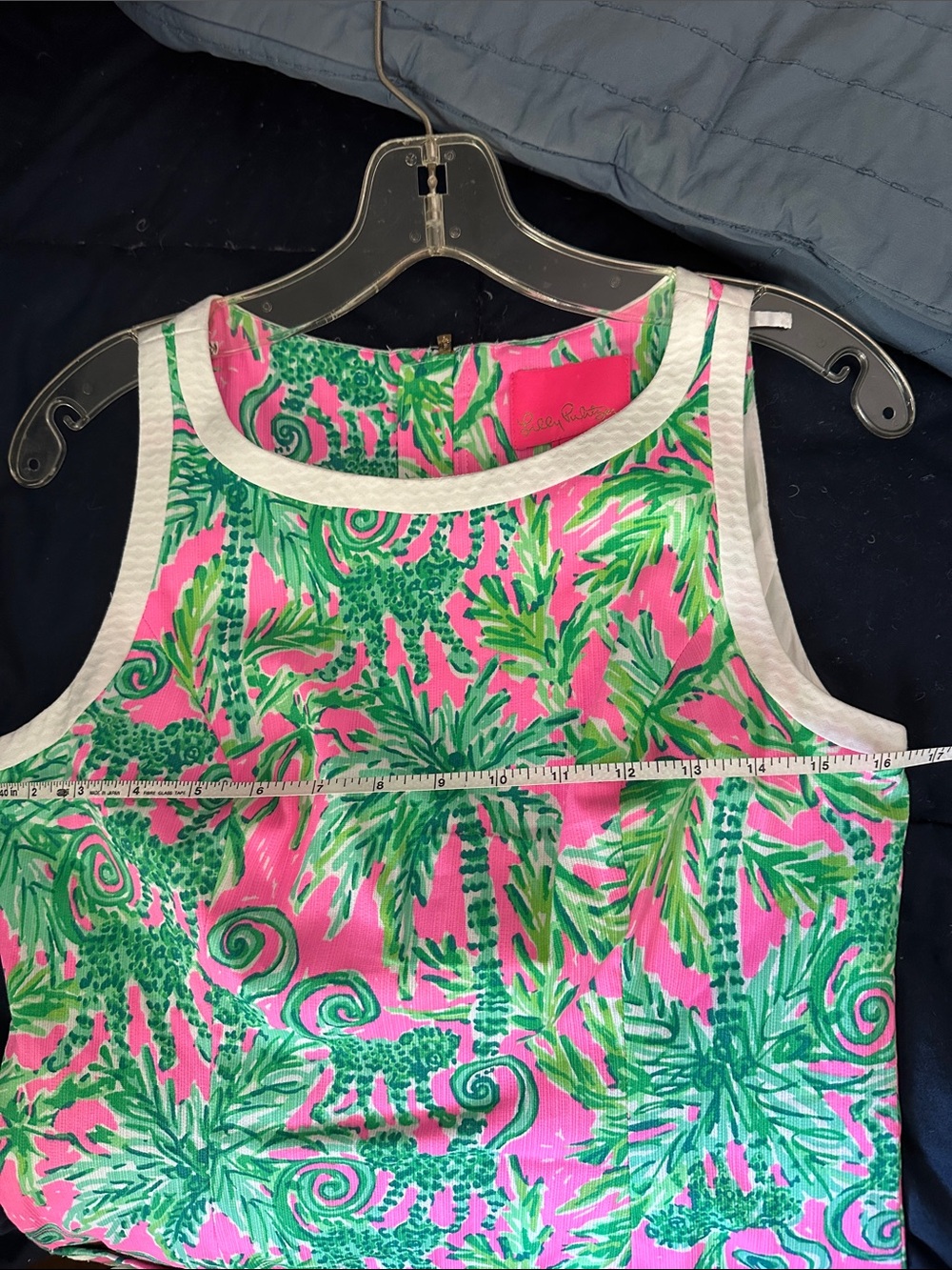 Lilly Pulitzer, summer fully lined dress cotton, fully lined NWOT worn once - Picture 5 of 5